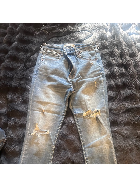 Abercrombie & Fitch Denim - Abercrombie & Fitch Distressed Light Blue Women's Jeans